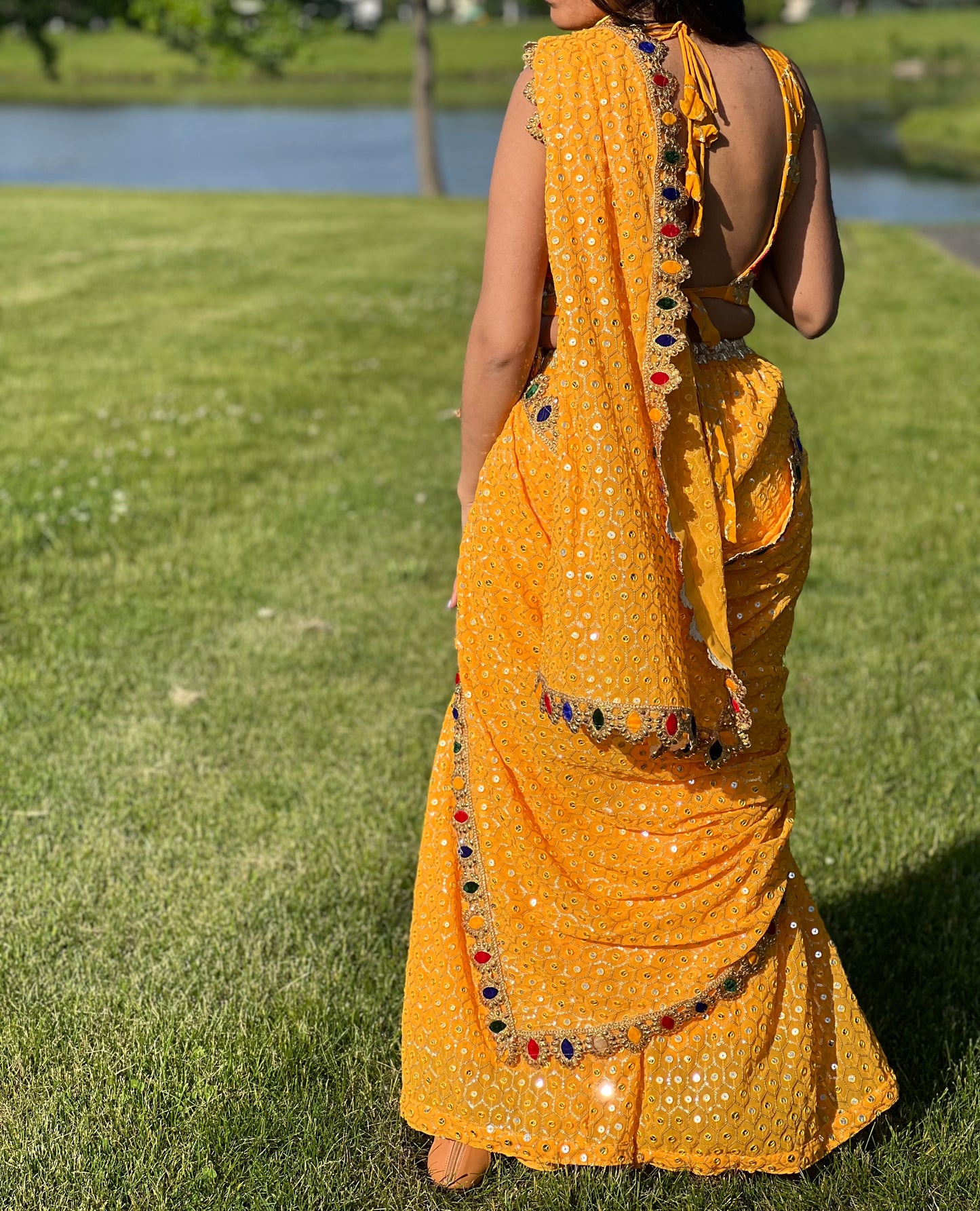 Yellow Gharara Set (without chunnii)