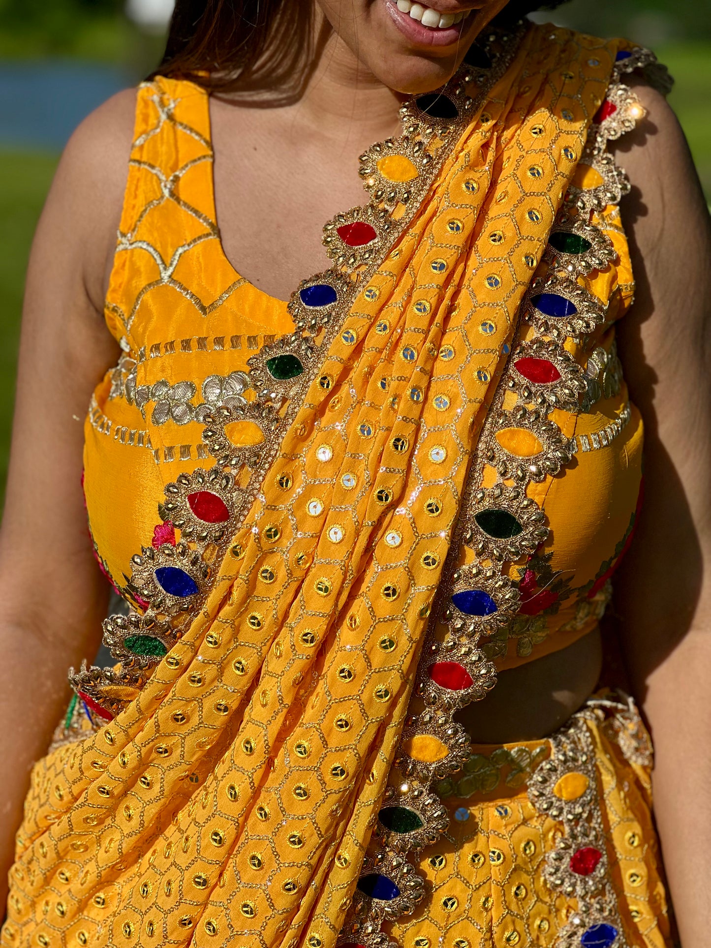 Yellow Gharara Set (without chunnii)